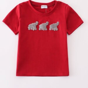 Alabama elephant french knot top