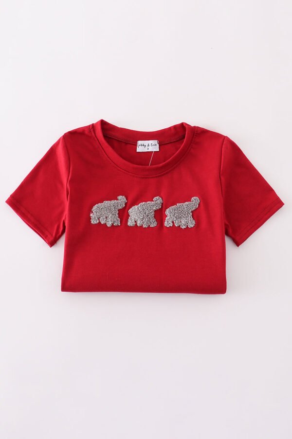 Alabama elephant french knot top - Image 5