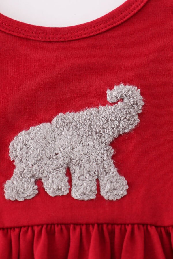 Alabama elephant french knot ruffle shorts set - Image 2