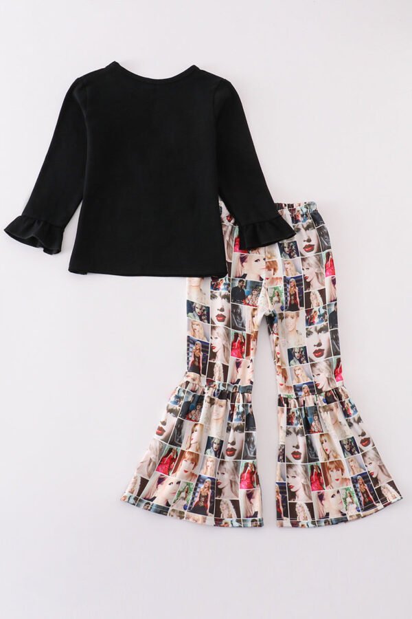 Black music fan bell pants set - Image 5