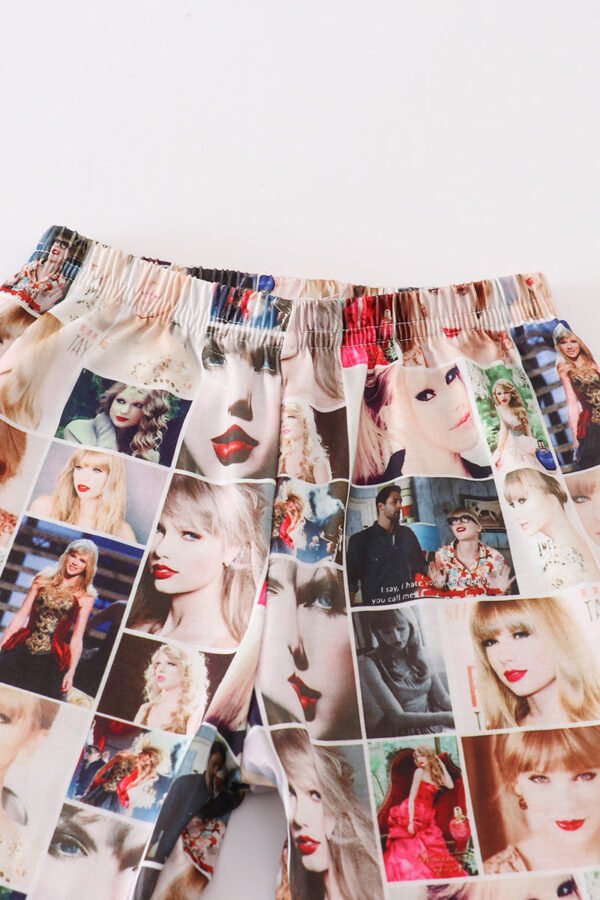 Black music fan zipper girl pajamas set - Image 4