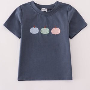 Blue embroidery top