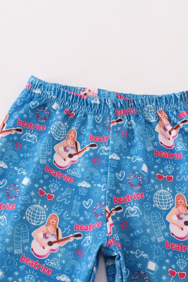 Blue music fan girl pajamas set - Image 4