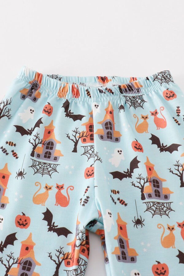 Blue halloween boy pajamas set - Image 4