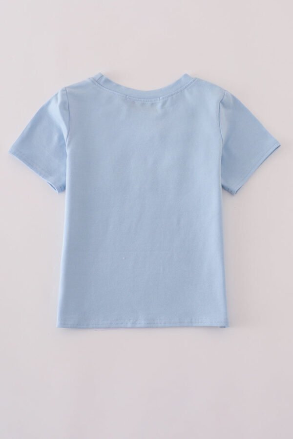 Blue embroidery top - Image 4