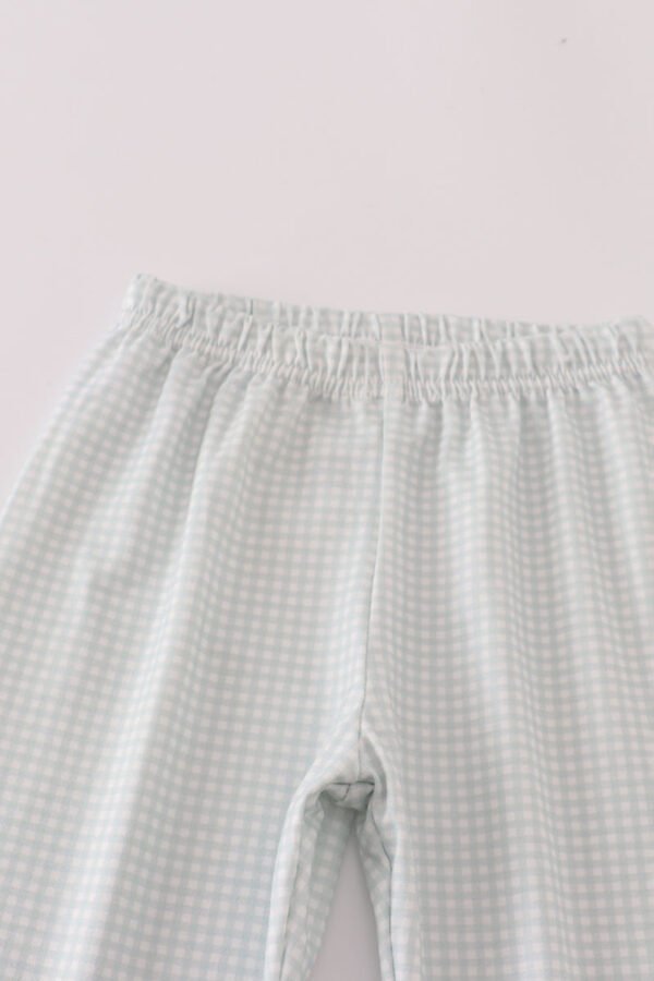 Blue boots embroidery pants set - Image 3