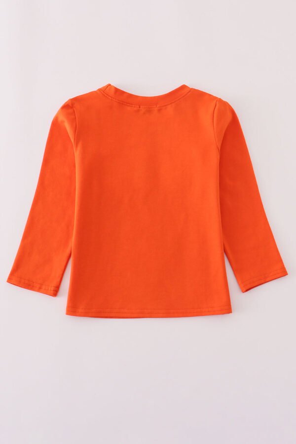 Orange turkey embroidery top - Image 4