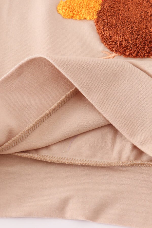 Beige turkey french knot top - Image 3