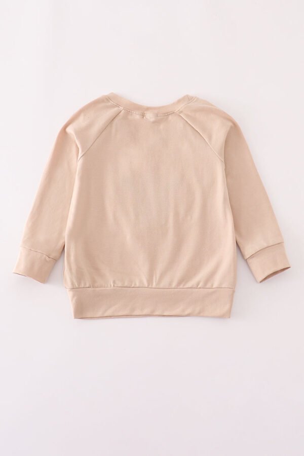 Beige turkey french knot top - Image 4