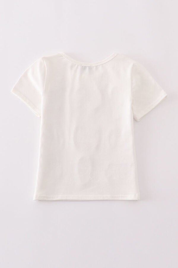 Flag bow ice-cream sequin mom&me top - Image 6