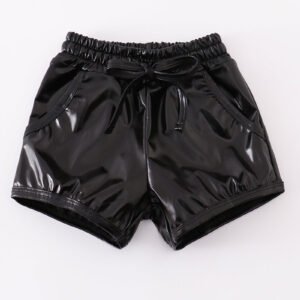 Black laser shorts