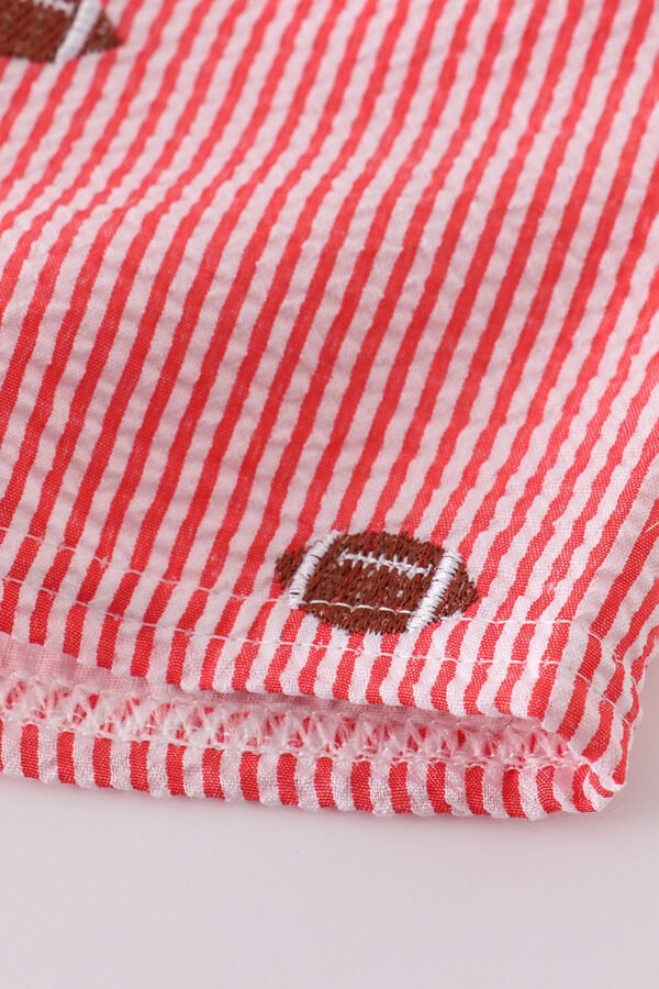Black stripe I love UGA embroidery football set - Image 4