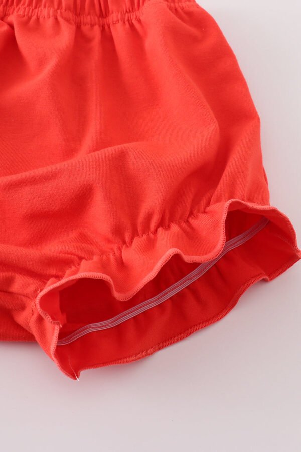 Apple print bow bloomer set - Image 4