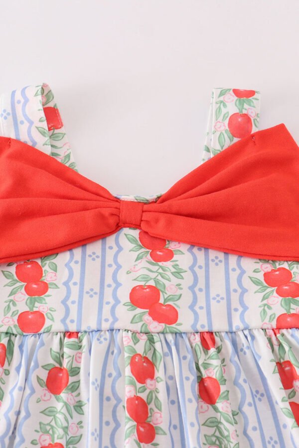 Apple print bow dress - Image 2