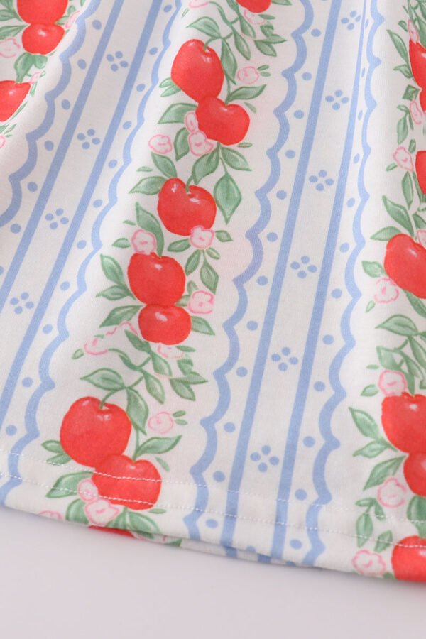 Apple print bow dress - Image 3
