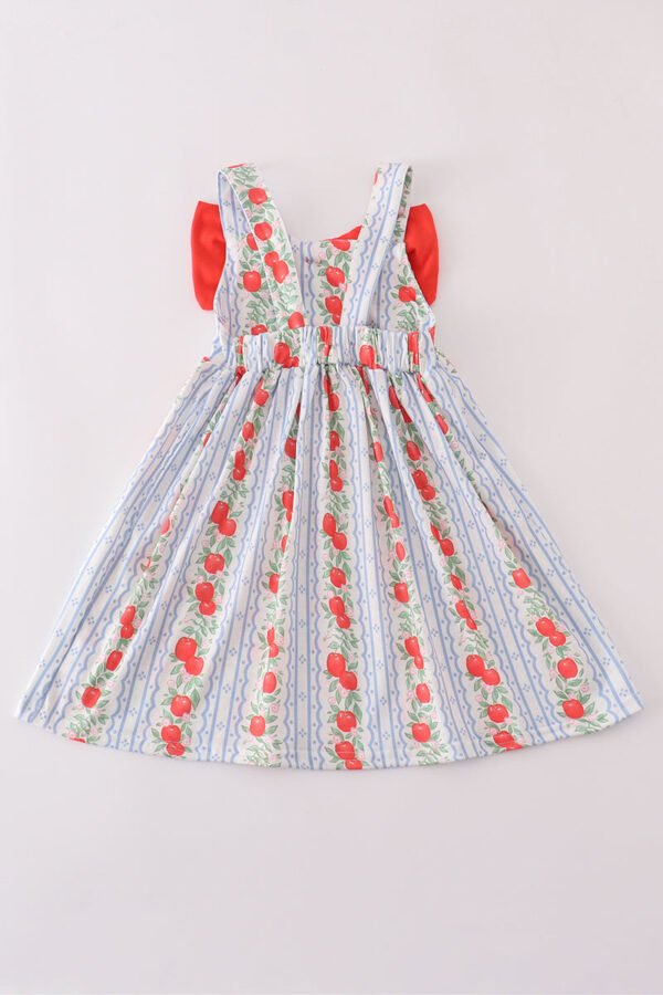 Apple print bow dress - Image 5