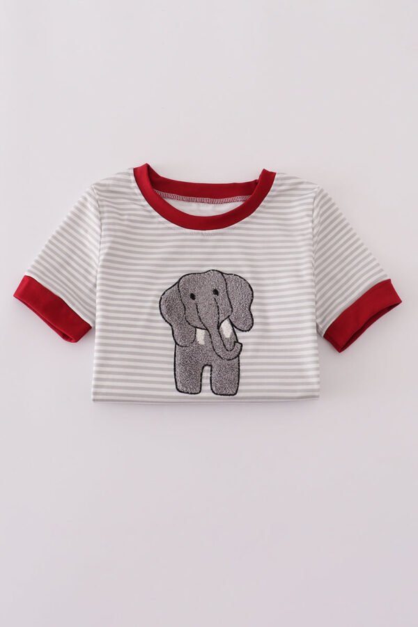 Alabama polka dot elephant french knot stripe top - Image 5
