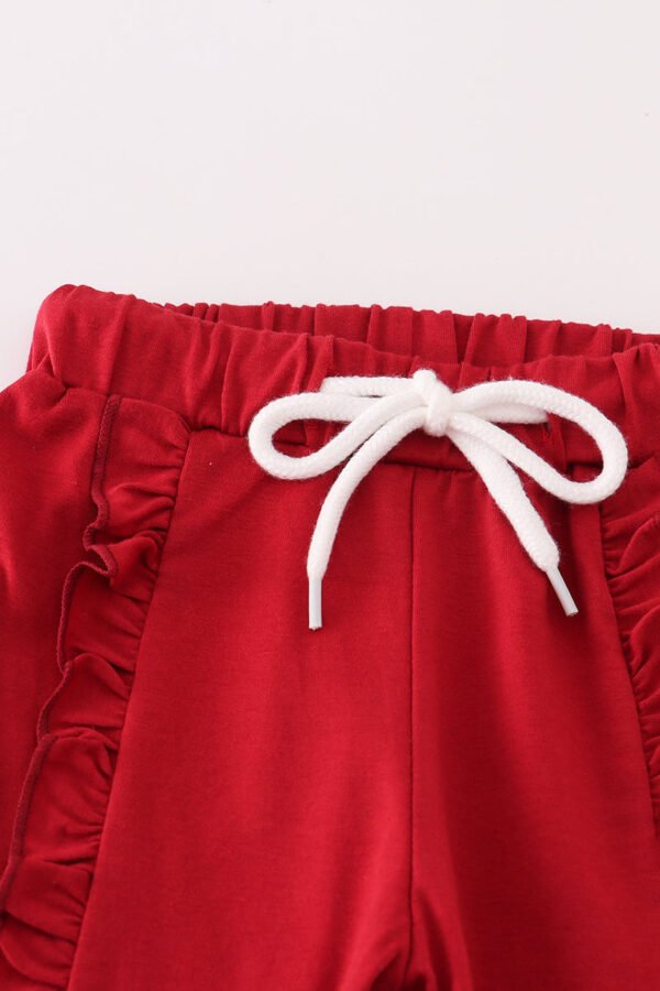 Alabama polka dot elephant french knot ruffle pants set - Image 3
