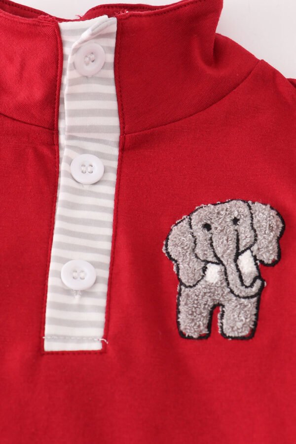 Alabama stripe elephant french knot pants set - Image 2