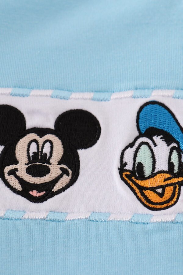 Blue character embroidery top - Image 2