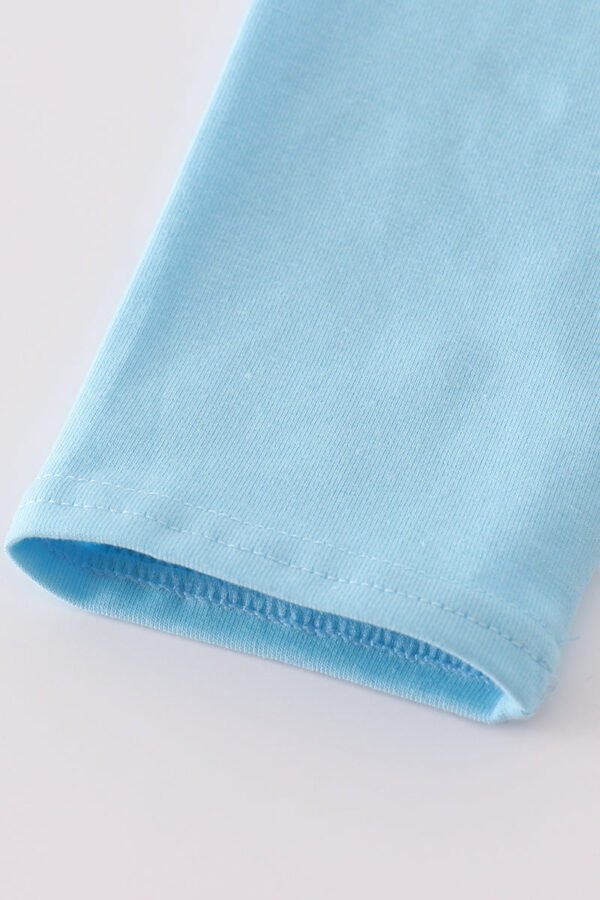 Blue character embroidery top - Image 3