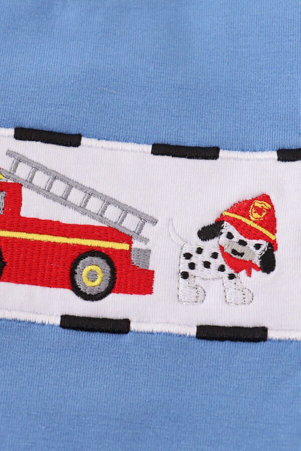Blue fire fighter top - Image 2