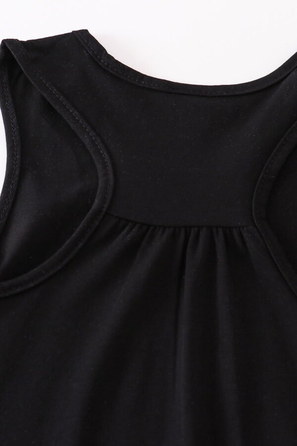Black blank basic kids teens adult tank top - Image 15