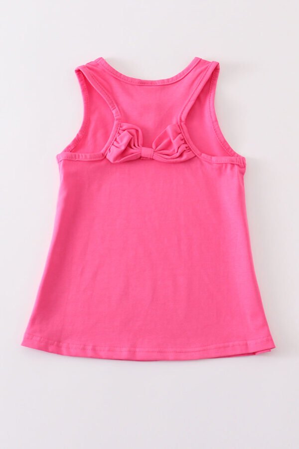 Hot pink blank basic kids teens adult tank top - Image 5