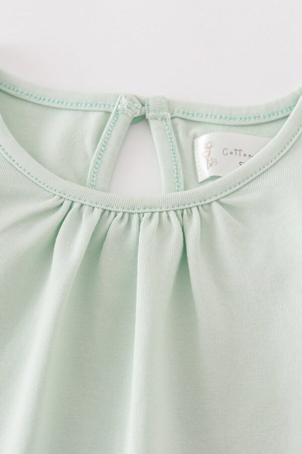 Platinum Green ruffle girl top - Image 2