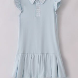 Blue active ruffle dress set