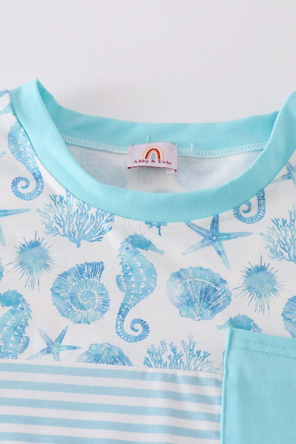 Marine creature print men top - Image 2