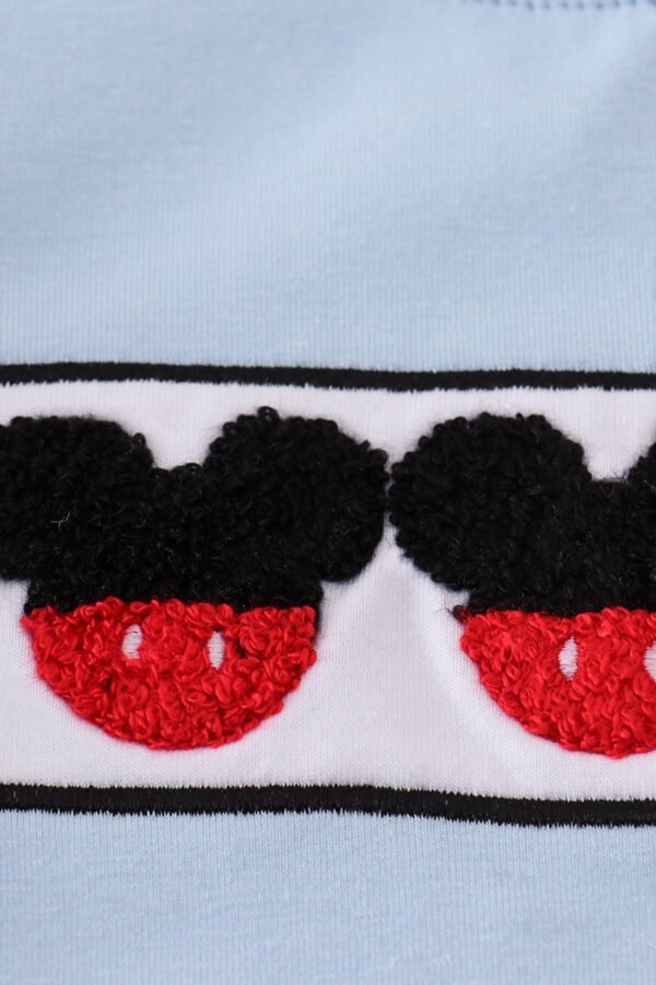 Blue character french knot top - Image 2