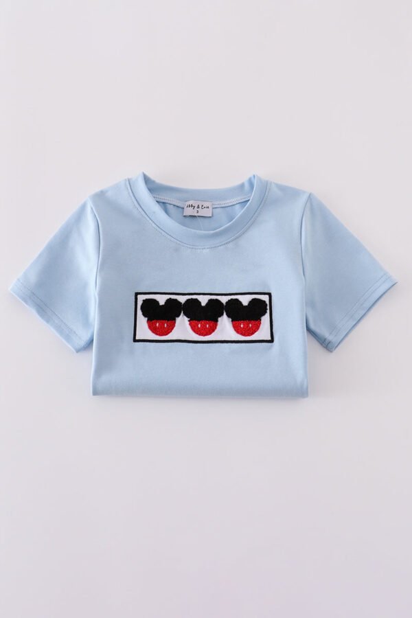 Blue character french knot top - Image 5