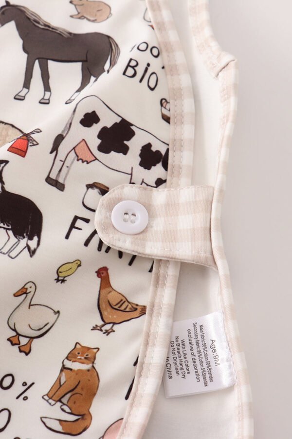 Beige farm baby boy set - Image 3