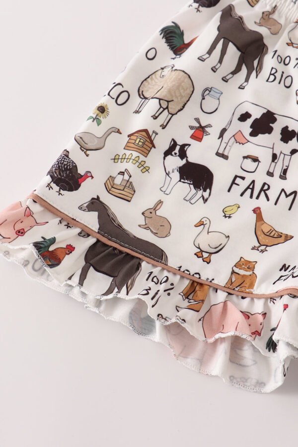 Beige farm girl pajamas set - Image 4