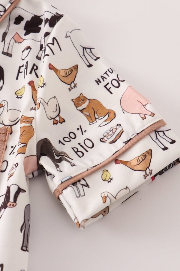 Beige farm boy pajamas set - Image 4