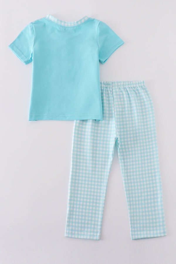 Blue aqua meadow boy set - Image 5