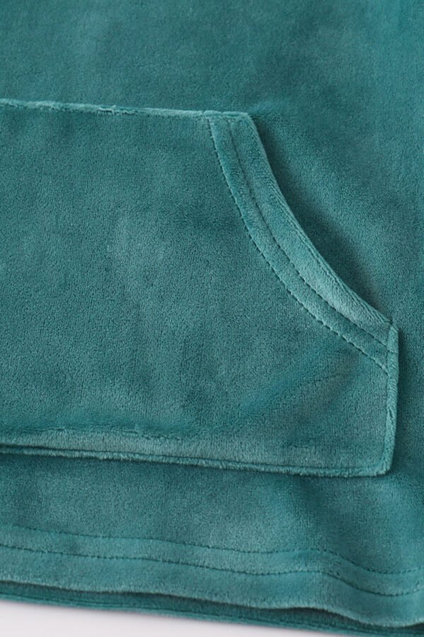 Baby forest velvet boy hoodie set - Image 3