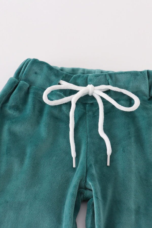 Baby forest velvet boy hoodie set - Image 5