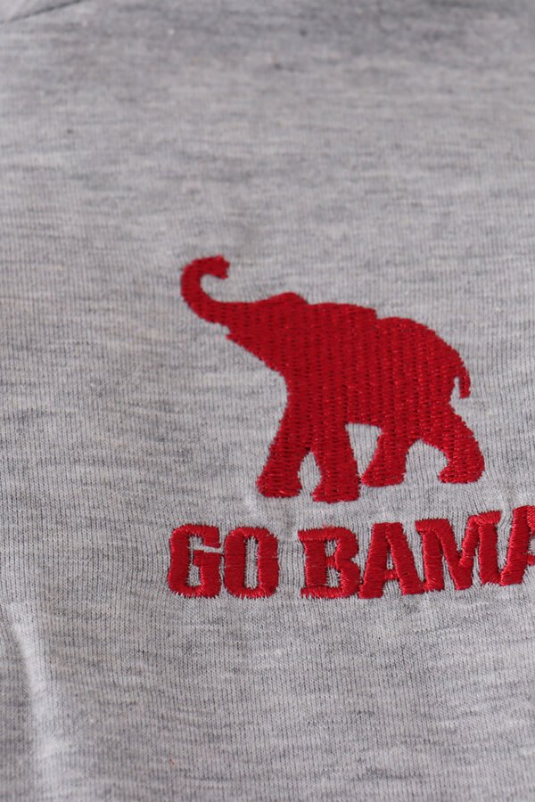 Alabama embroidery gingham pullover & pants set - Image 2