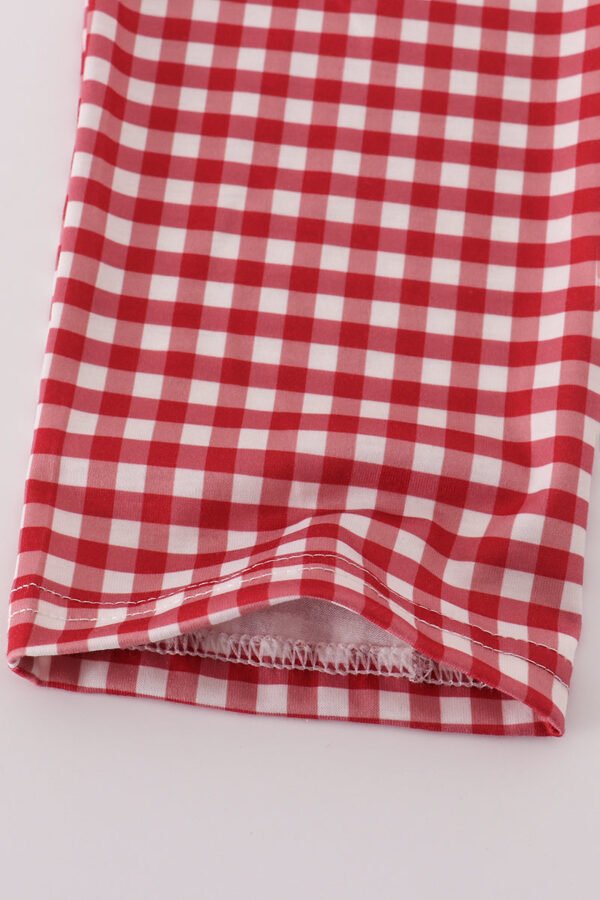 Alabama embroidery gingham pants set - Image 4