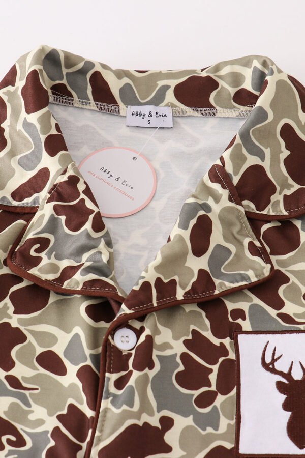 Camouflage antler embroidery women gown - Image 4