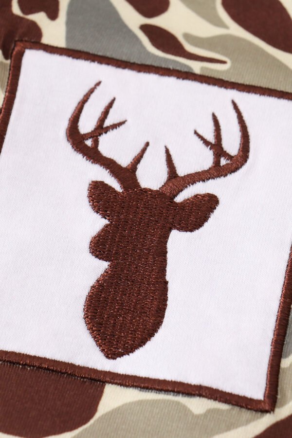 Camouflage antler embroidery women gown - Image 3