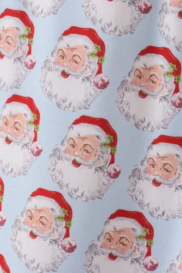 Blue christmas santa claus men pajamas pants - Image 3