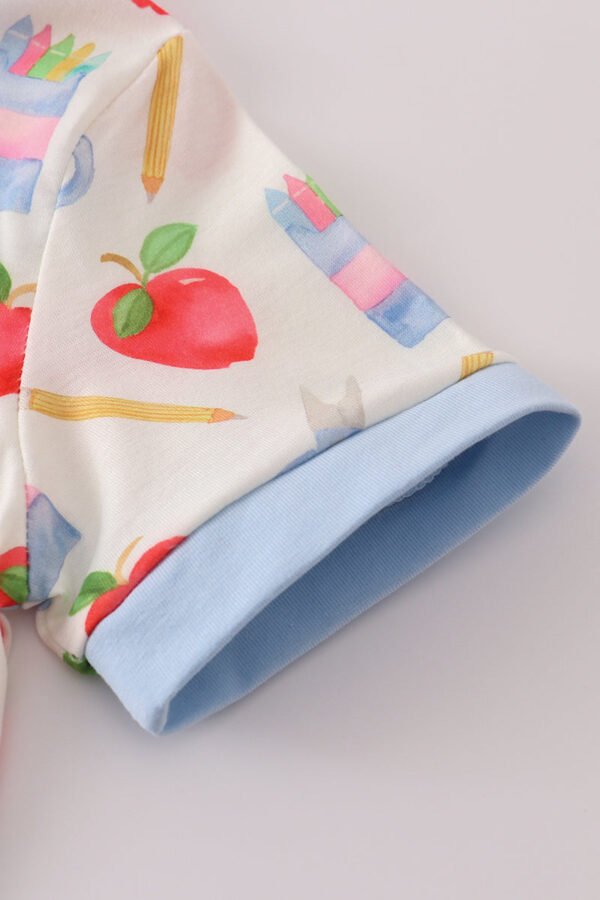 Apple pencil print shorts set - Image 2