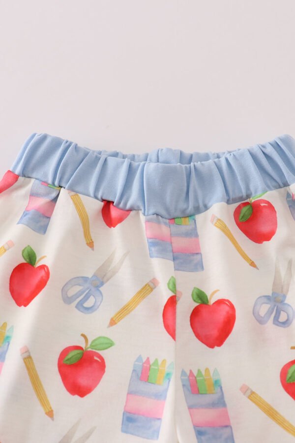 Apple pencil print shorts set - Image 3