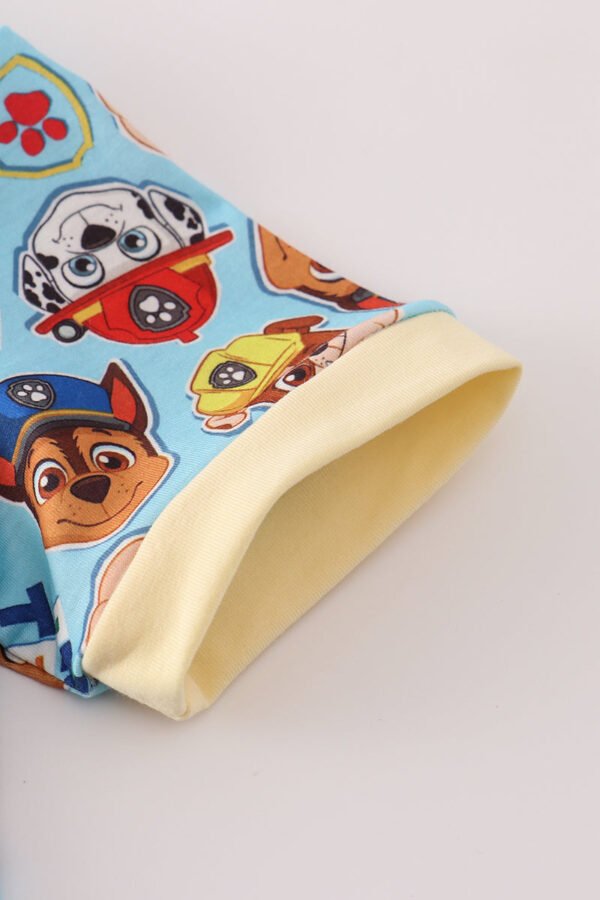 Blue character print pajamas set - Image 3