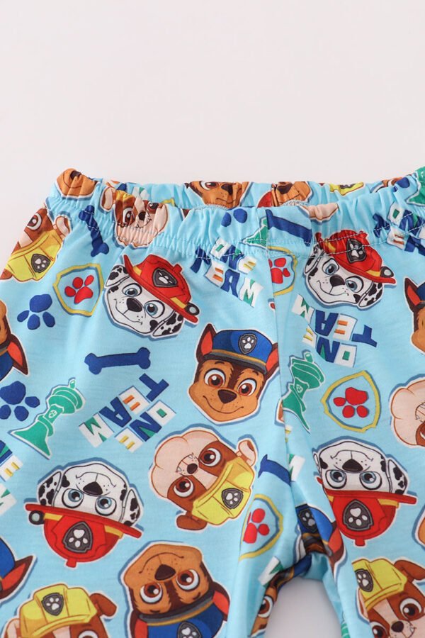 Blue character print pajamas set - Image 4