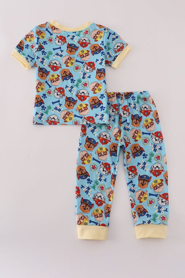 Blue character print pajamas set - Image 5