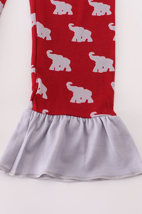 Alabama roll tide elephant print bamboo pajamas set - Image 4